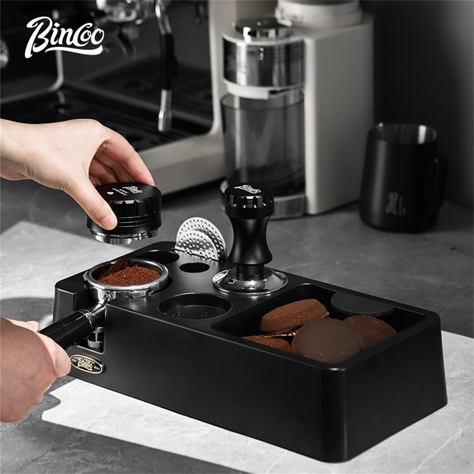 Espresso Tamper Set - Bincoo موزع القهوة 51/58 مللي متر