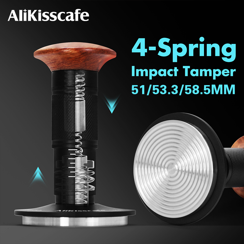 Espresso Tamper Set - AliKisscafe سدادة قهوة تأثير 4 الربيع