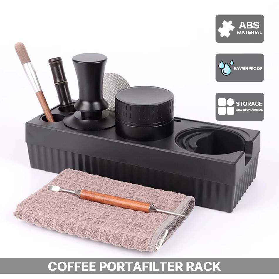 Coffee Knock Box - رف القهوة Portafilter ABS ، حامل