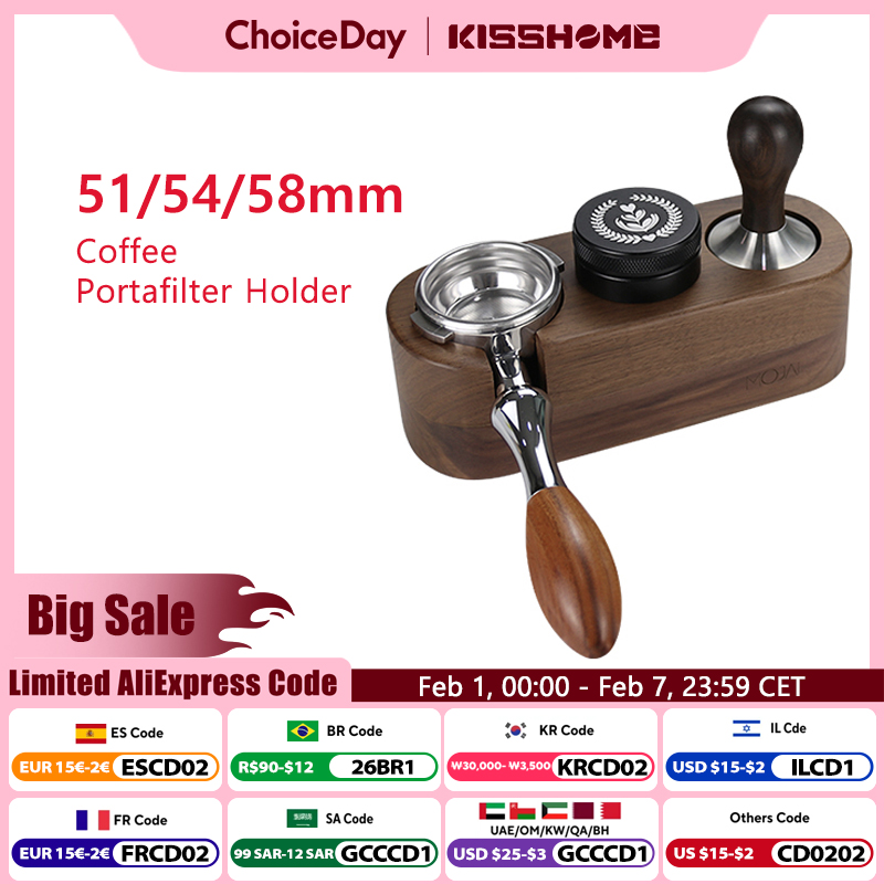 Espresso Tamper Set - سدادة قهوة محطة حامل Portafiler حامل