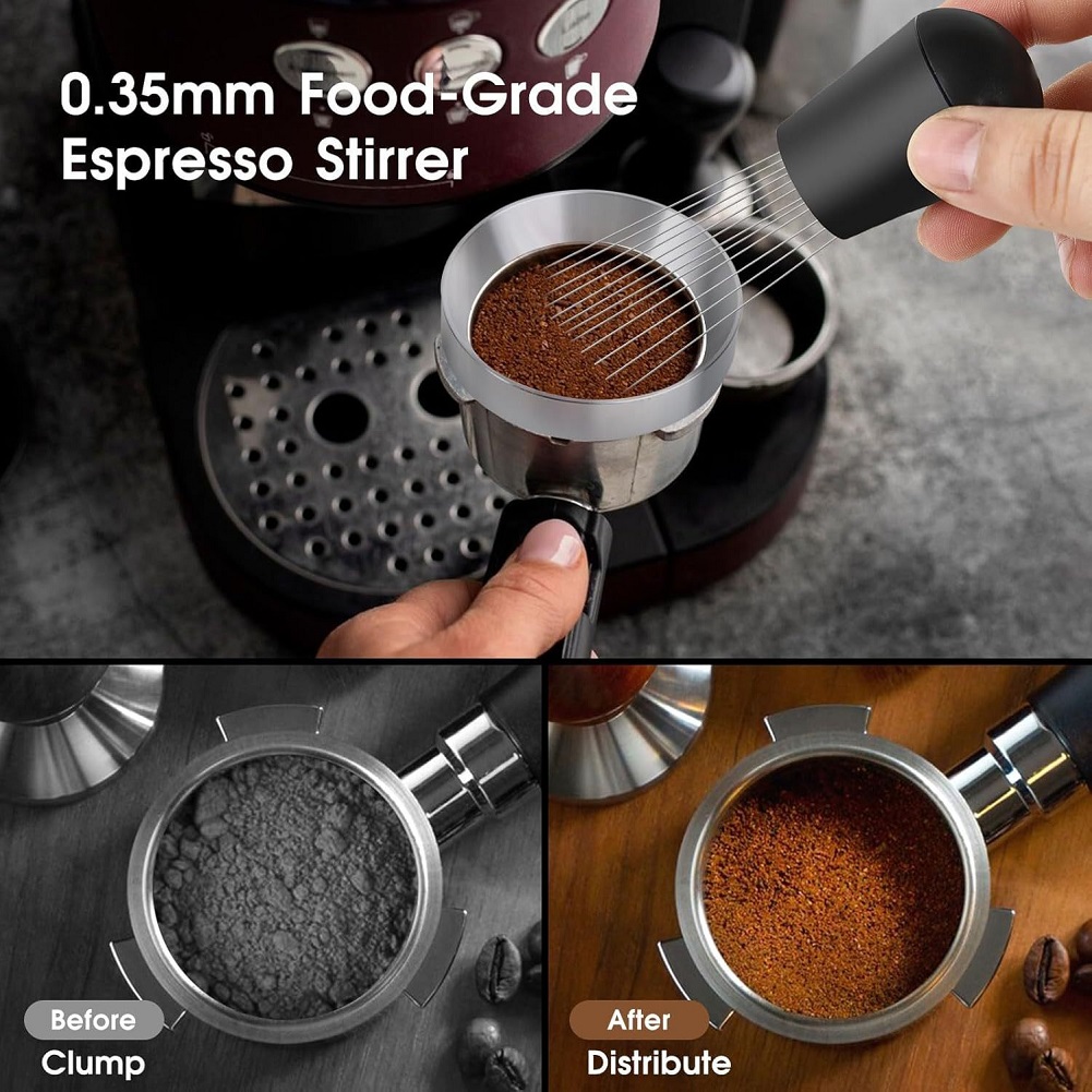 مجموعة أدوات توزيع القهوة الإس - مراجعة Espresso Tamper Set وسعره
