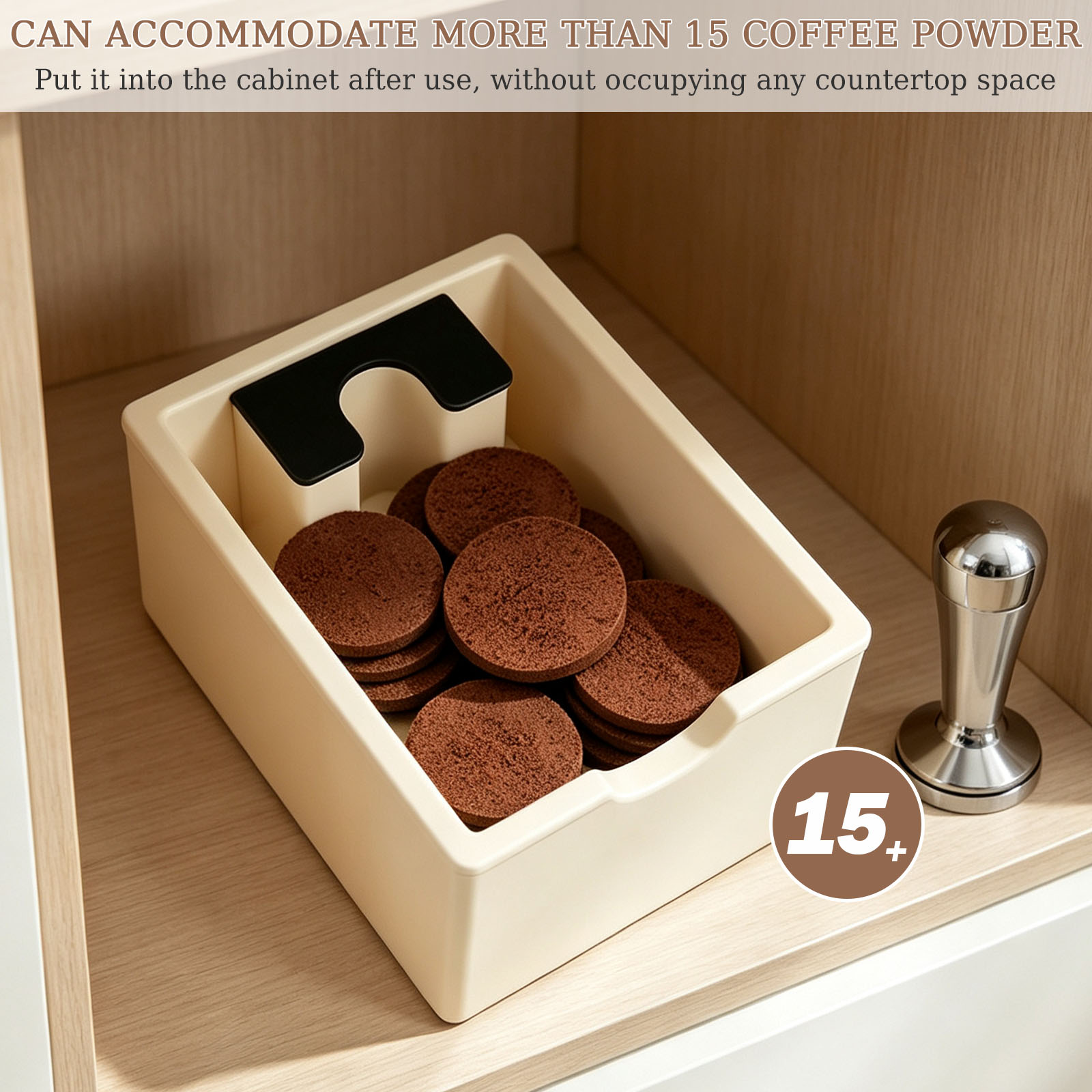 حاوية كبيرة السعة لتفريغ بقايا - مراجعة Coffee Knock Box وسعره