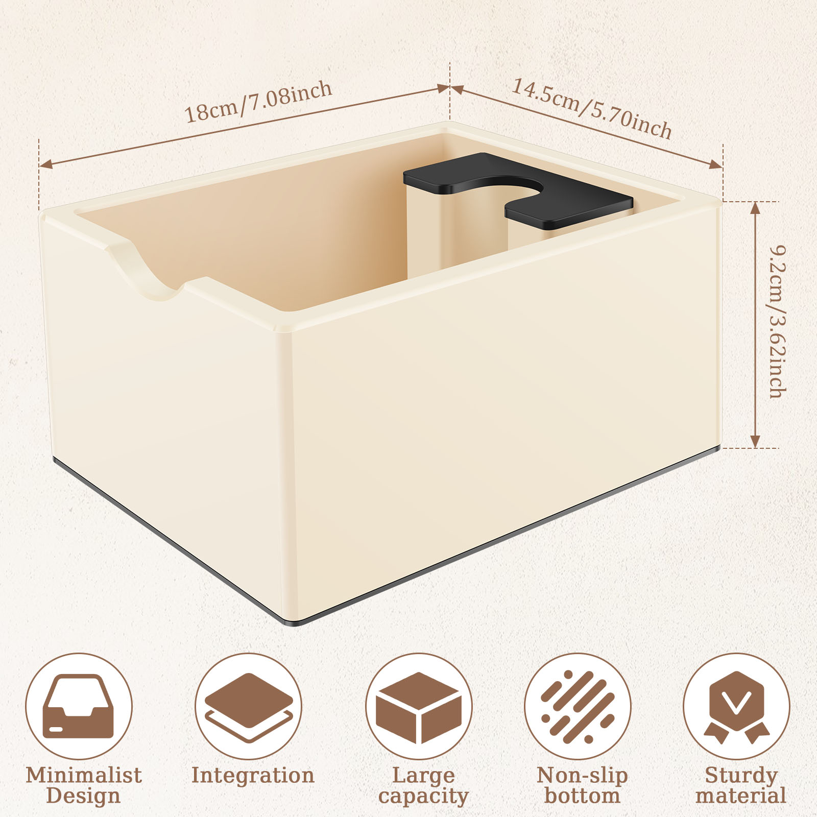 حاوية كبيرة السعة لتفريغ بقايا - مراجعة Coffee Knock Box وسعره