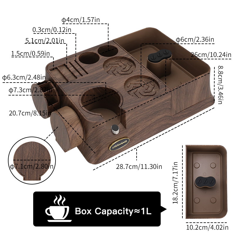 KISSHOME اسبريسو العبث محطة تد - مراجعة Coffee Knock Box وسعره