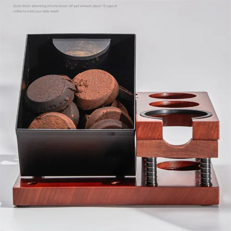 حامل سدادة قهوة زنبركي مع صندو - مراجعة Coffee Knock Box وسعره