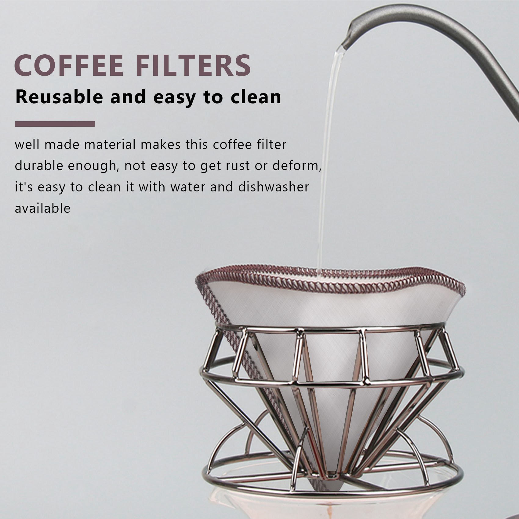 قابلة لإعادة الاستخدام صب فوق  - مراجعة Coffee Equipment Distributor وسعره