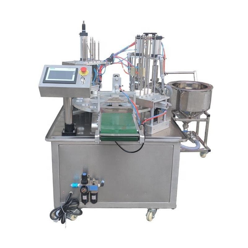 آلة تعبئة وختم الأكواب الدوارة - مراجعة Coffee Jelly Equipment وسعره