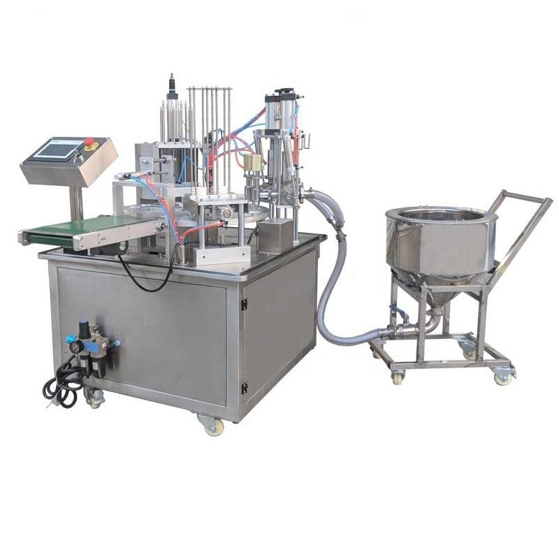 آلة تعبئة وختم الأكواب الدوارة - مراجعة Coffee Jelly Equipment وسعره
