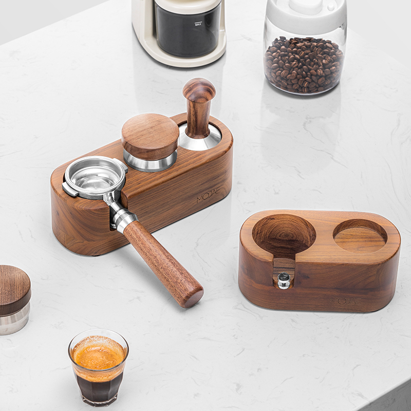 سدادة قهوة محطة حامل Portafile - مراجعة Espresso Tamper Set وسعره