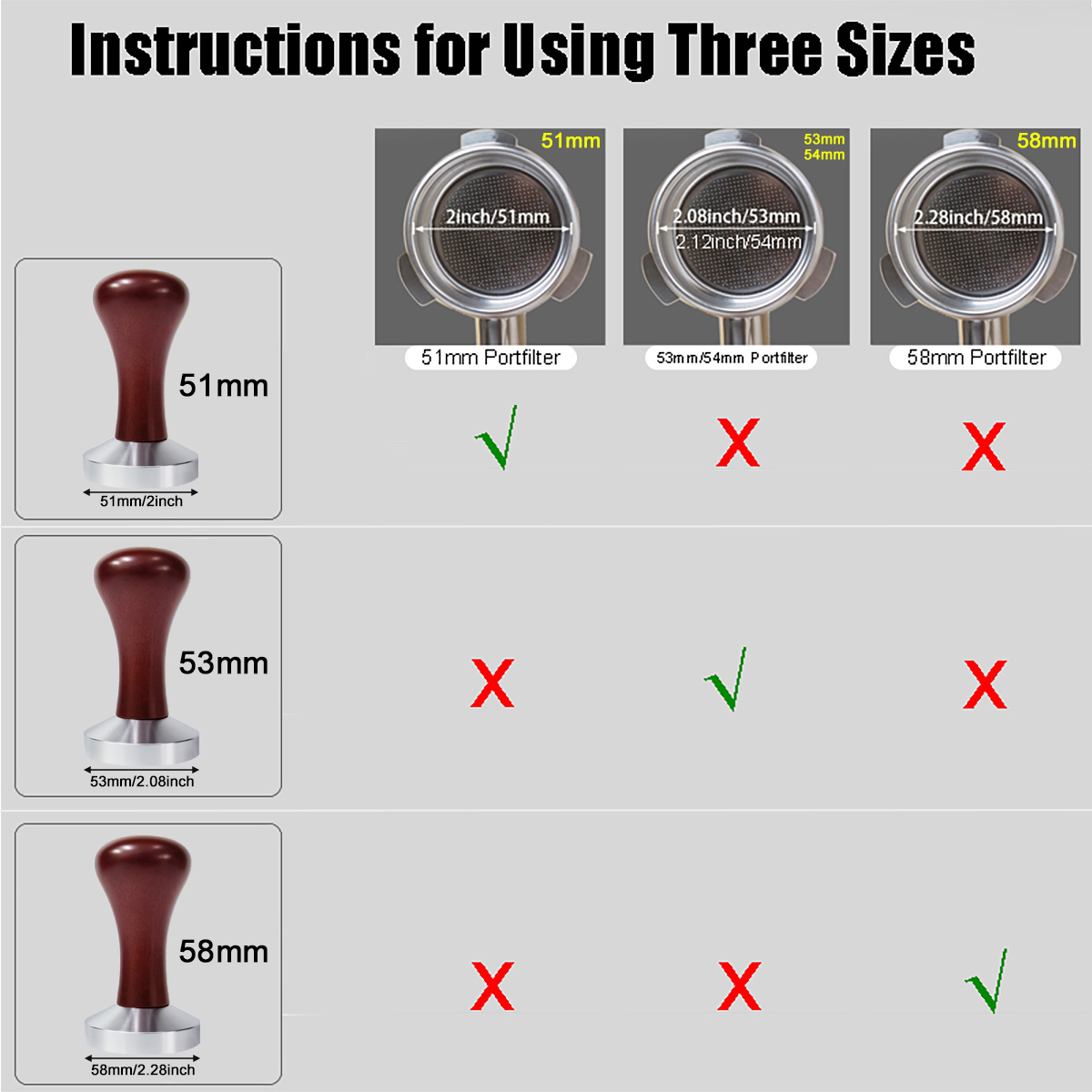 فناجين قهوة مسطحة بمقبض خشبي 5 - مراجعة Espresso Tamper Set وسعره