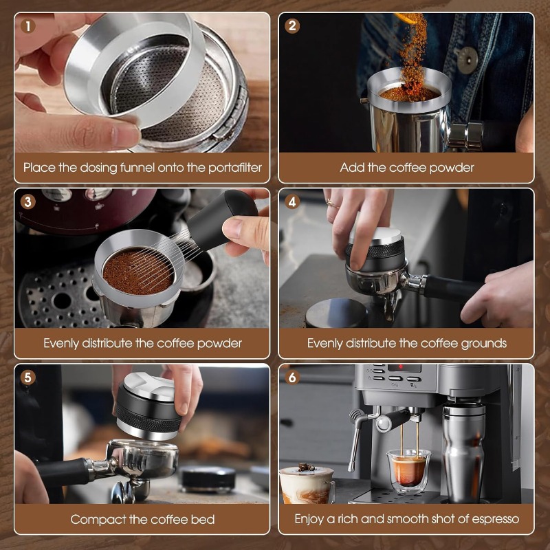 طقم إسبريسو 5 قطع مقاس 51/53/5 - مراجعة Espresso Tamper Set وسعره