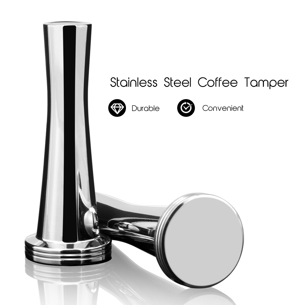 30 مللي متر الصلبة الفولاذ الم - مراجعة Espresso Tamper Set وسعره