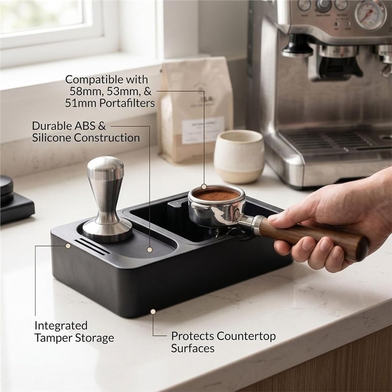 محطة تكسير القهوة المتوافقة مع - مراجعة Coffee Knock Box وسعره