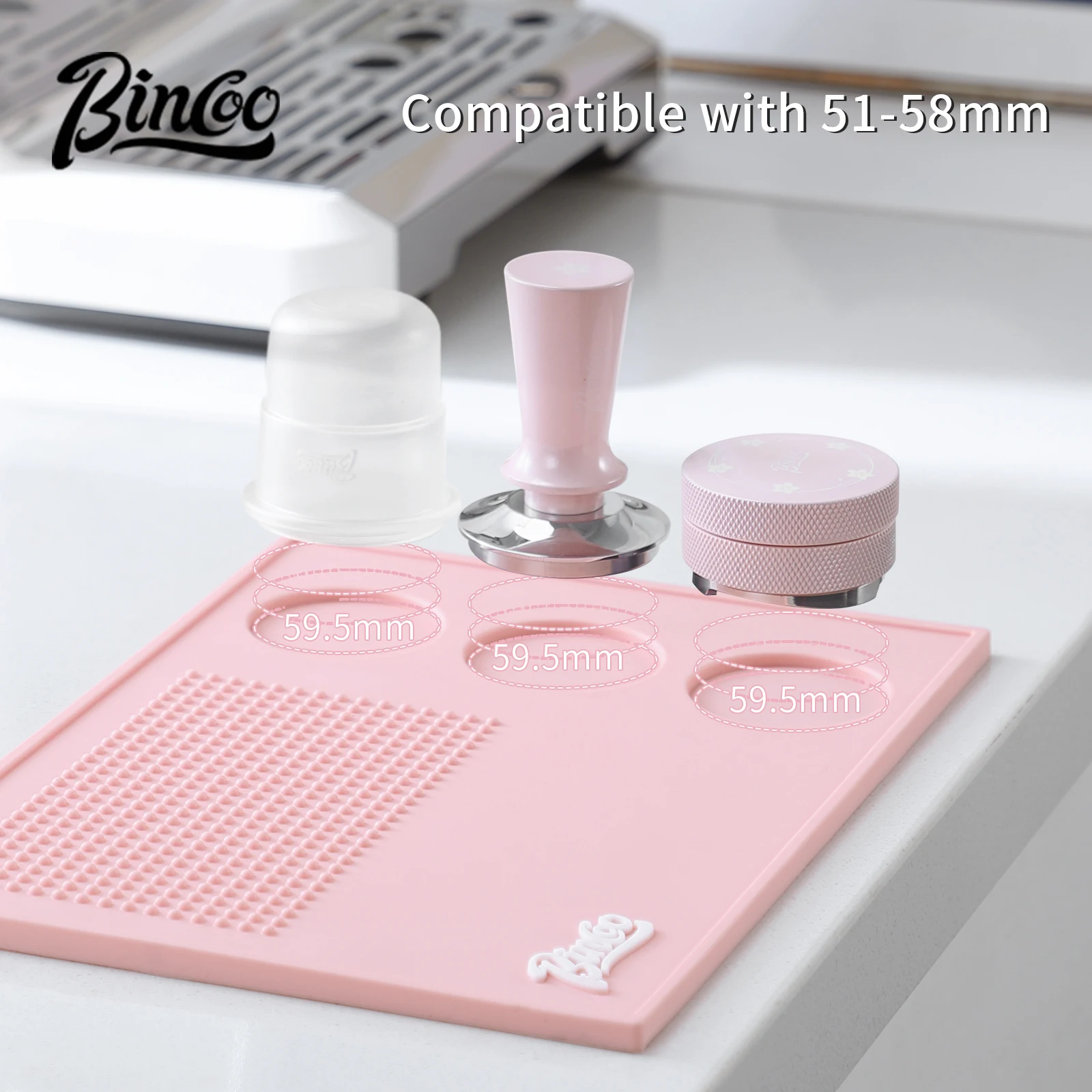 Bincoo الوردي اسبريسو 51 مللي  - مراجعة Espresso Tamper Set وسعره